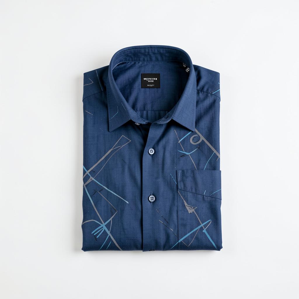 Island Linen Shirt — Deep Ocean